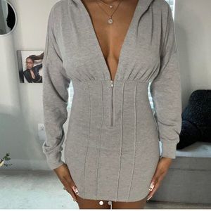Hooded Sweater Dress